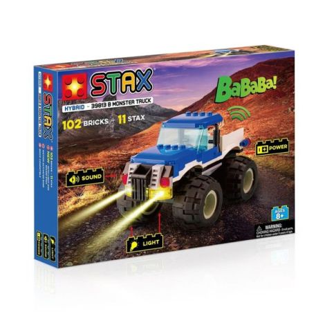 Jucarie Stax Monster truck + Set constructie cu lumini si sunete - imagine 9